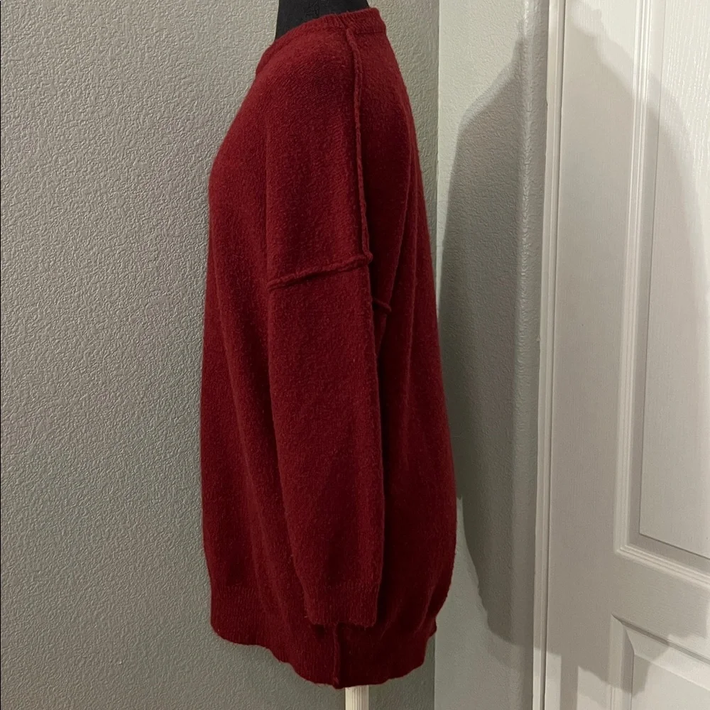 BTFBM Crewneck Long Sleeve Oversized Sweater Dress Winter Slouchy Soft Pullover - Picture 5 of 12